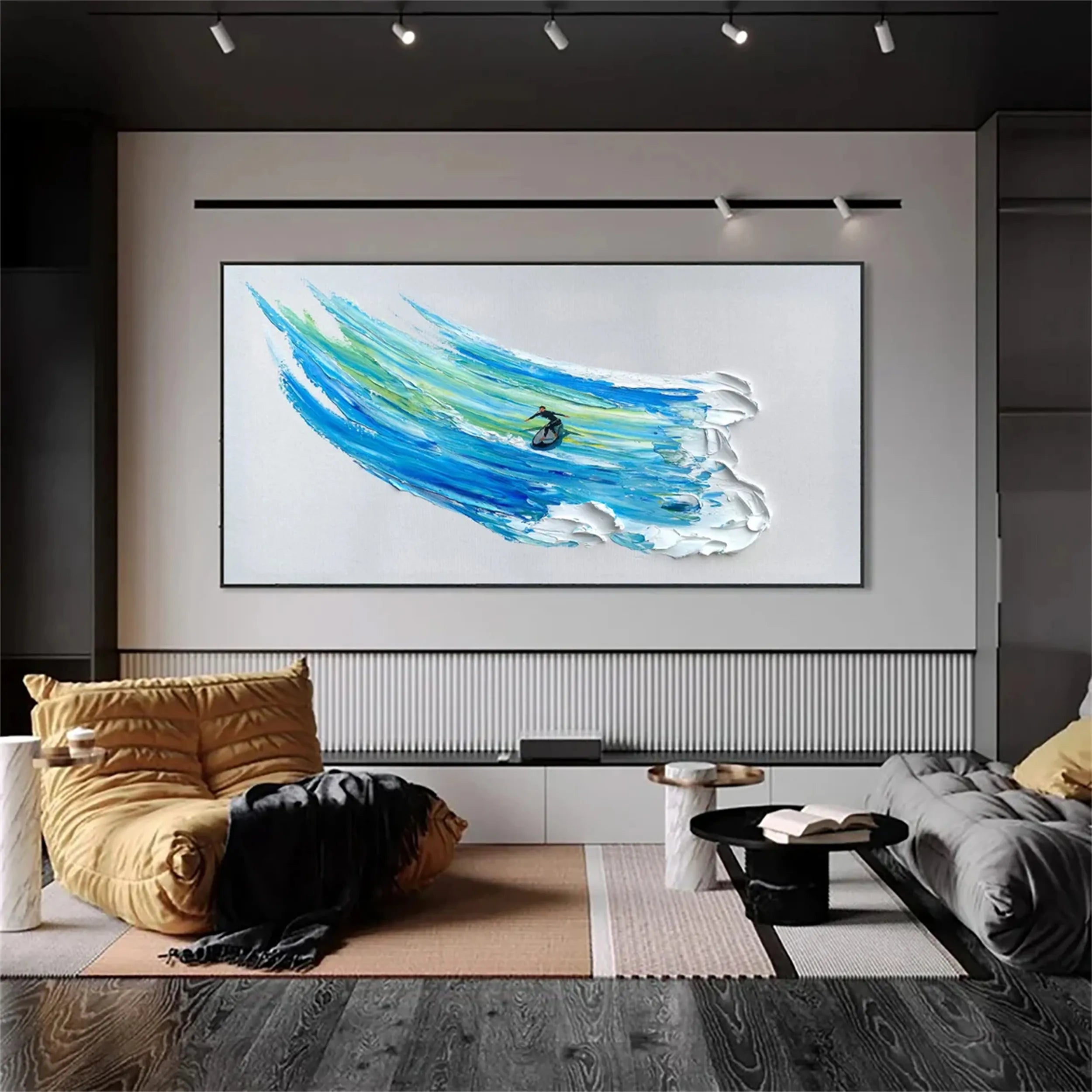 Ocean and Sky Painting #OS126 - Stunning Coastal Wall Art for Living Room, Bedroom & Office Decor