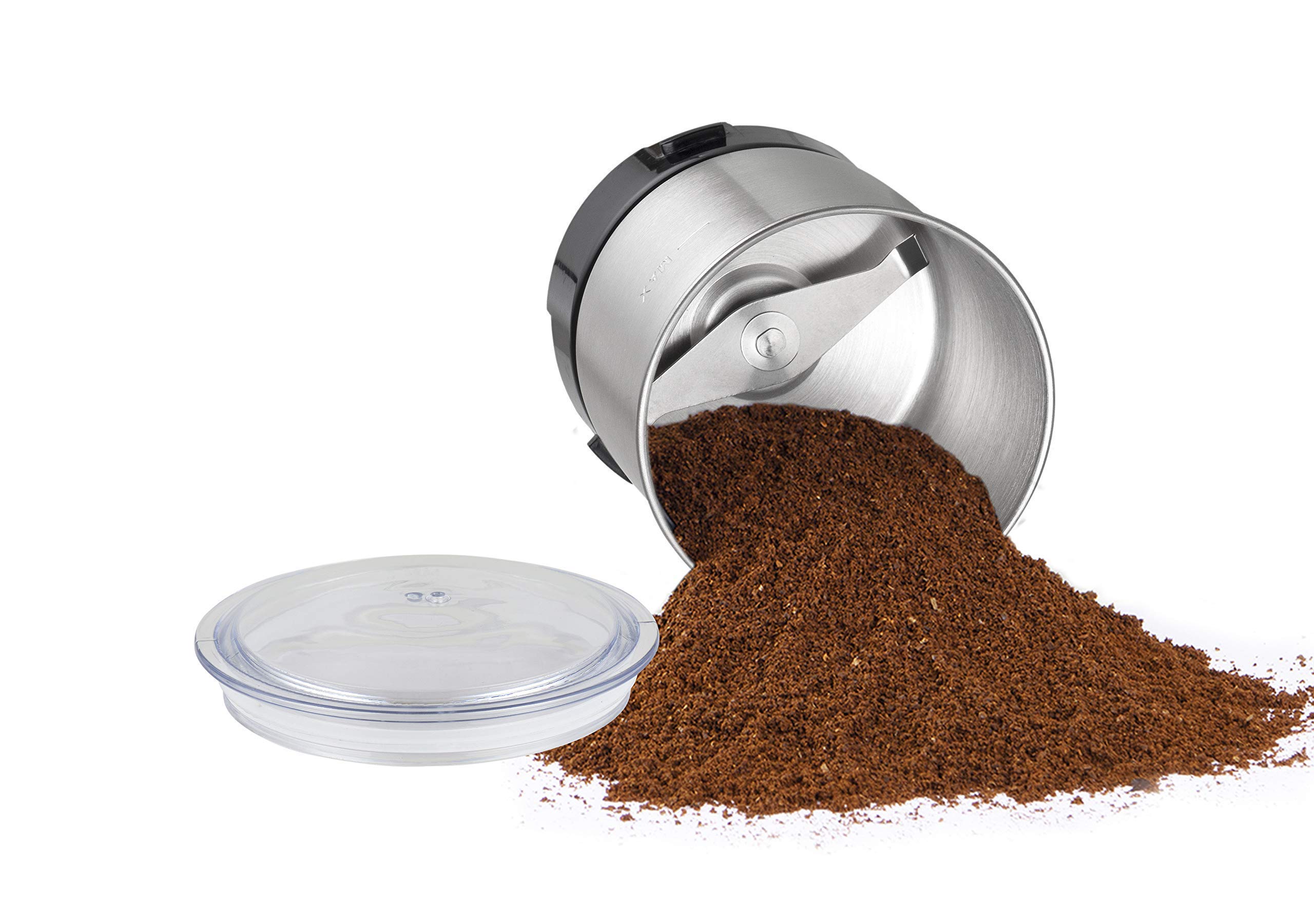 DR MILLS DM-7452 Electric Spice & Coffee Grinder - Detachable Cup, Dishwasher Safe, 150W Powerful Motor for Grinding Nuts, Seeds & Herbs - Perfect for Kitchen, Coffee Shops & Baking Enthusiasts