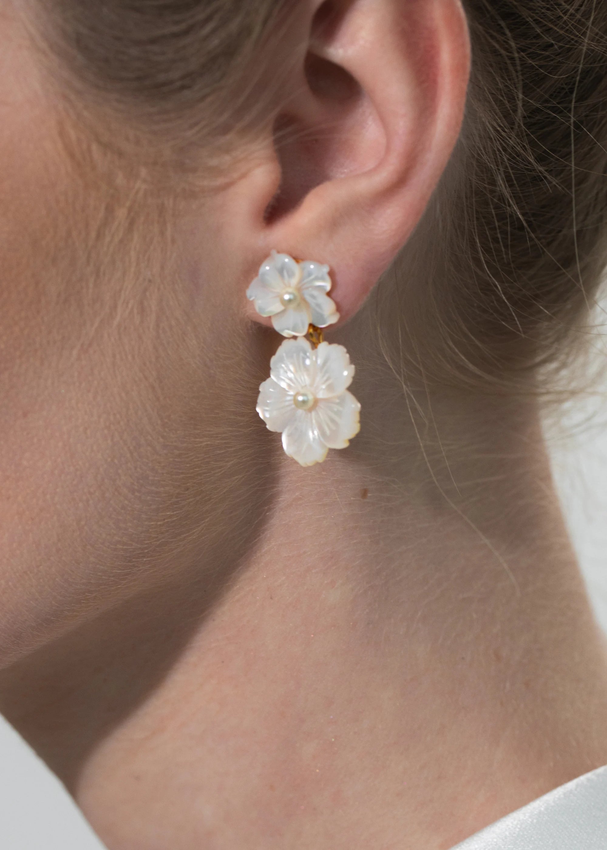 Tibby Earrings - Elegant Mother of Pearl Jewelry for Women | Perfect for Weddings, Parties & Everyday Wear