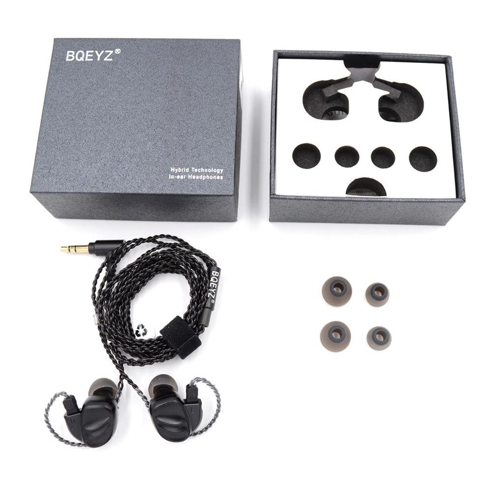 BQEYZ KC2 Hybrid In-Ear Earphones with 2BA+2DD Quad Drivers - High-Fidelity Sound for Audiophiles, Musicians & Travelers