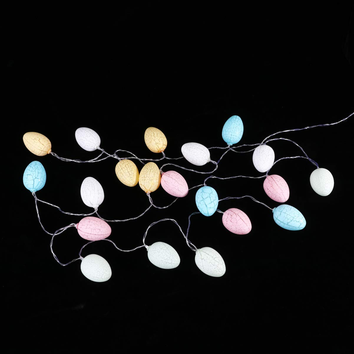 Amosfun Easter LED String Lights - 20 USB Fairy Lights for Spring Easter Party Decor, Indoor & Outdoor Decoration - Perfect for Home, Garden, Wedding, and Holiday Celebrations