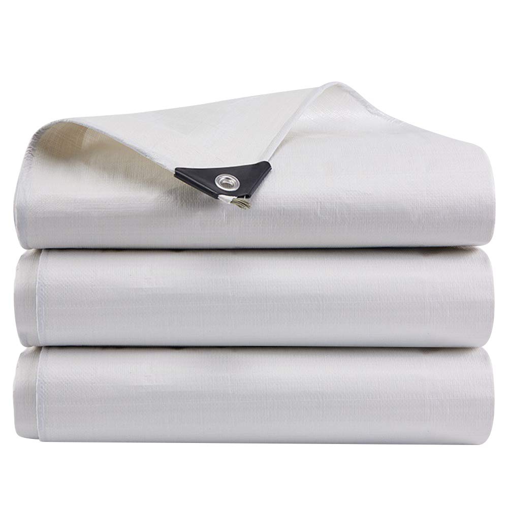 12 Mil 20x40FT Heavy Duty Waterproof Tarpaulin Cover - UV & Rip Resistant, Reinforced Edges for Boat, RV, Canopy, Camping Tent, Shelter - Multi-Purpose Outdoor Protection for Harsh Weather Conditions