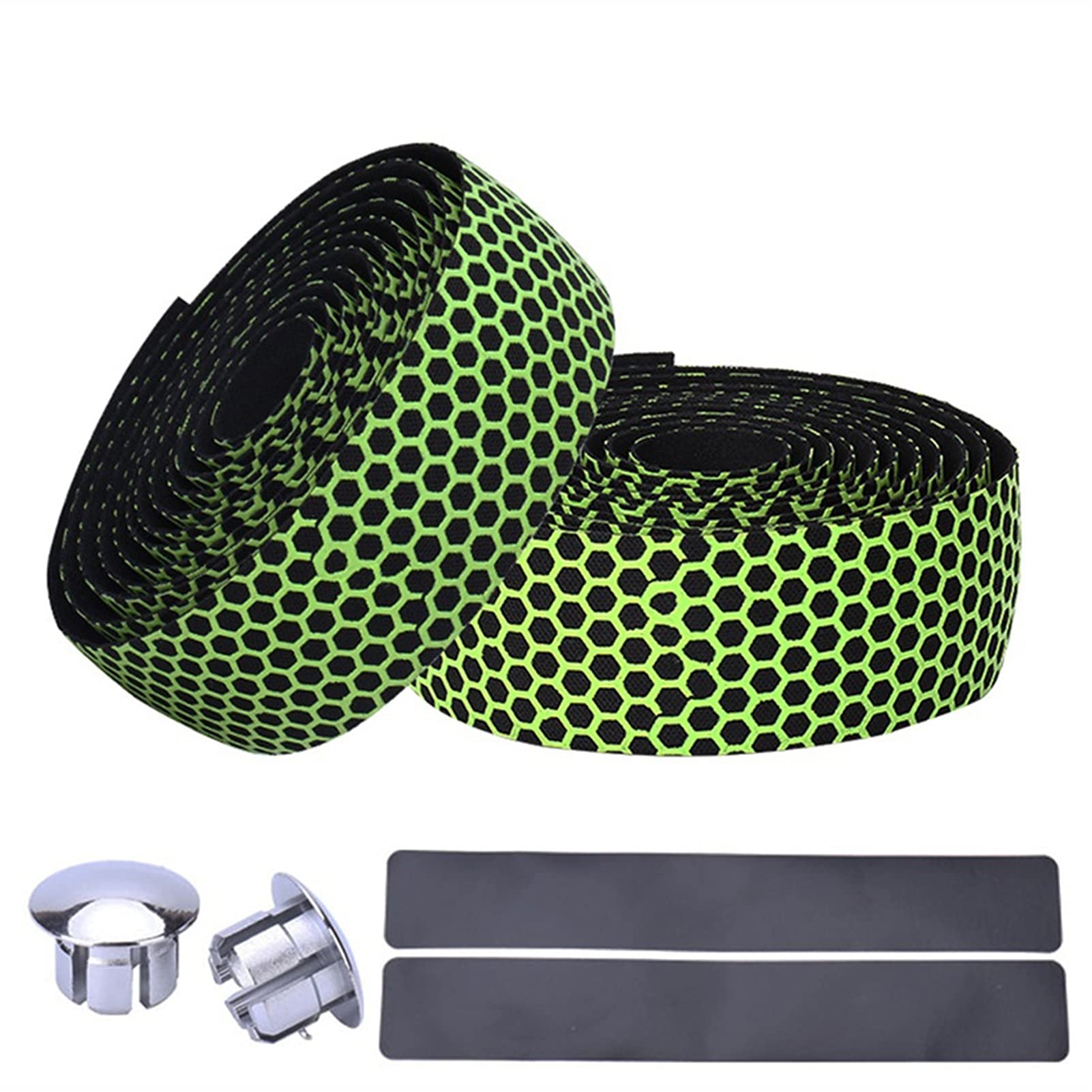 HUACHEN-LS Anti-Slip Silicone Bicycle Handlebar Tape - Breathable Road Bike Handlebar Wrap for Racing & Fixed Gear Bikes - Durable Cycling Grip Tape for Enhanced Comfort & Control (Color: D) - Perfect for Long-Distance Riding, Commuting & Performance Cycling