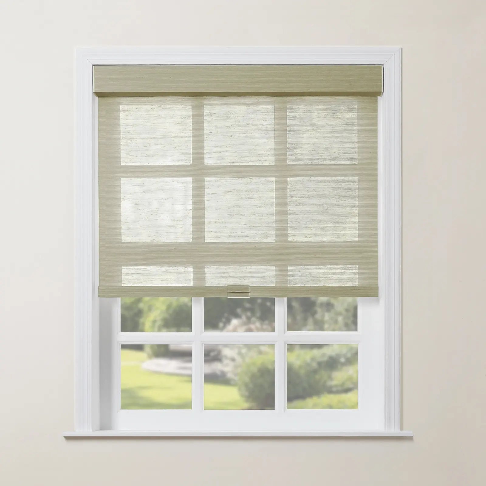 Rae Natural Jute Woven Wood Roller Shades Cordless - Eco-Friendly Window Coverings for Living Room, Bedroom & Home Decor
