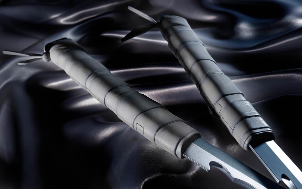 Bandai Proplica Demon Slayer: Kimetsu no Yaiba Inosuke Hashibara's Nichirin Swords - Authentic Anime Replica for Cosplay, Collectors & Display | Perfect for Halloween, Conventions & Anime Themed Parties