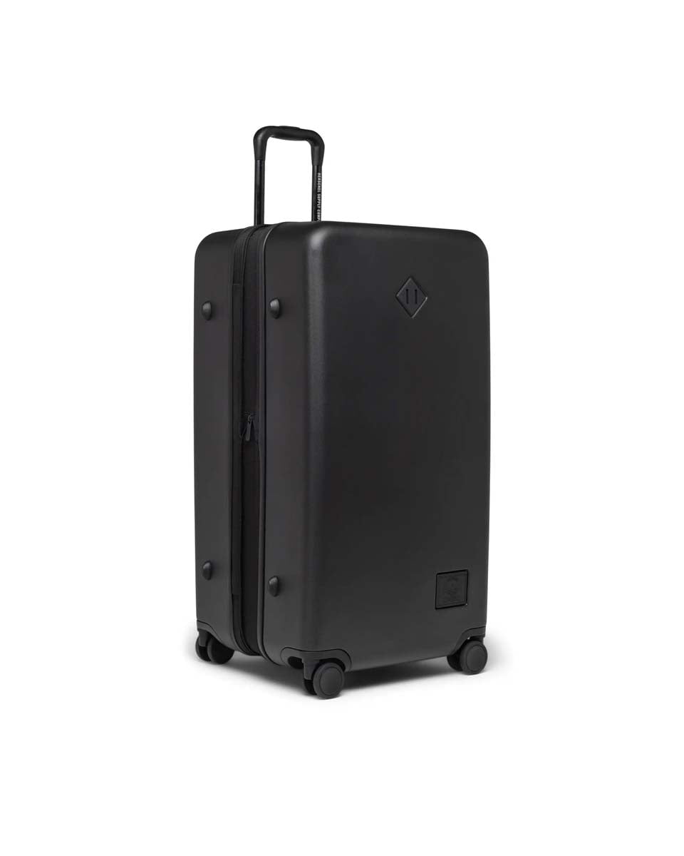 Herschel Heritage Hardshell Expandable Large Luggage - Black | Durable Carry-On Suitcase for Travel & Business Trips