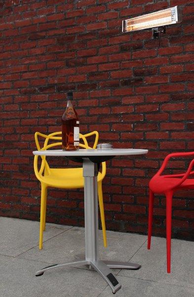 Wall Mounted Infrared Electric Patio Heater - Outdoor Space Heater for Patio, Deck & Garden - Energy Efficient Heating Solution for Cold Weather - Perfect for Restaurants, Cafes & Backyard Gatherings