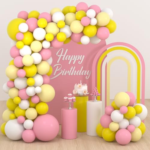 Pink Macaron Yellow