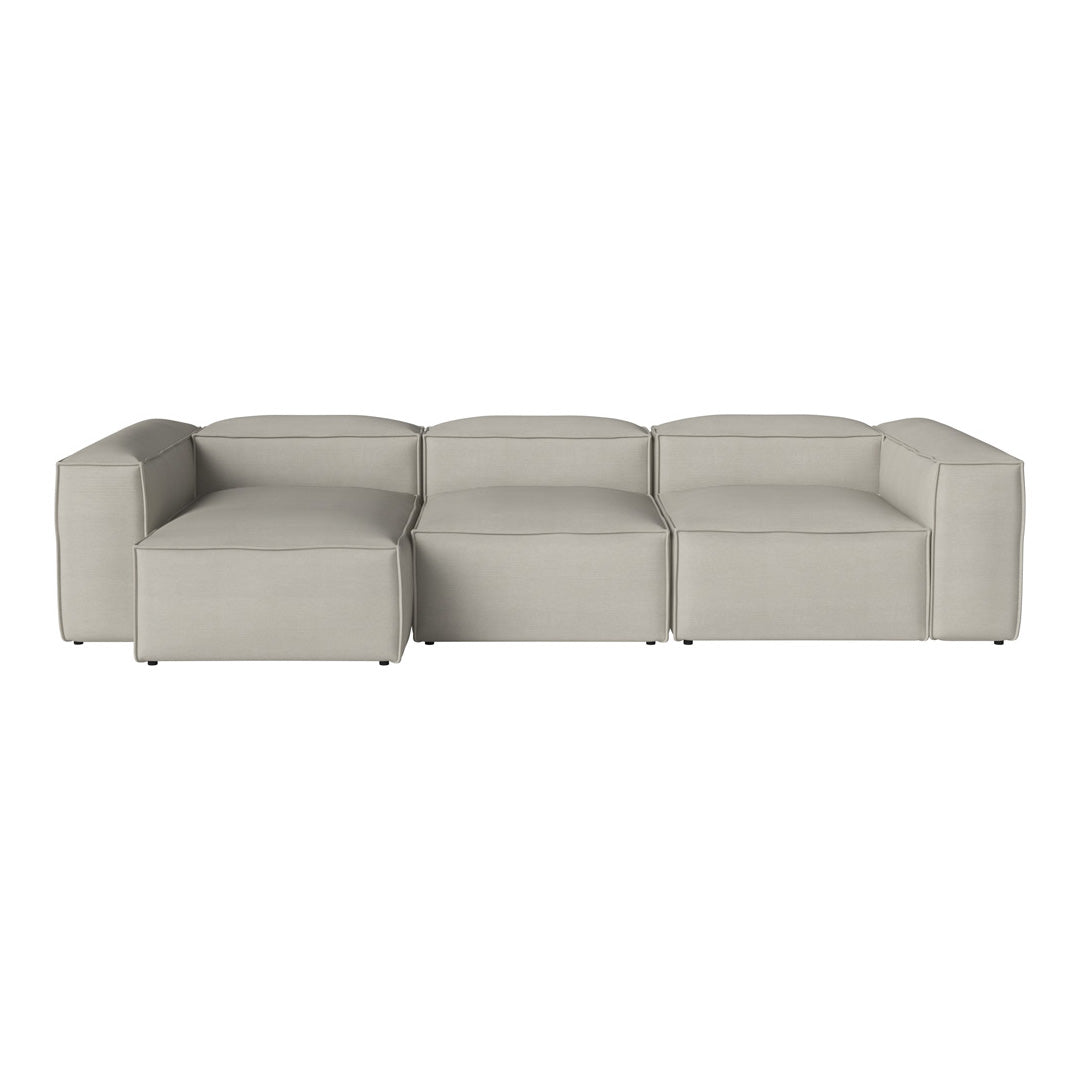 Cosima 3-Seater Sofa with Chaise Lounge - Modern L-Shaped Sectional Couch for Living Room, Apartment & Small Spaces - Soft Fabric Upholstery & Sturdy Frame - Perfect for Relaxing, Entertaining & Family Movie Nights
