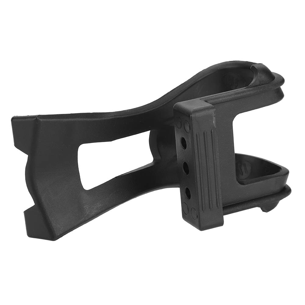 Keenso Adjustable Anti-Slip Plastic Toe Clips for Bikes - 1 Pair Black Pedal Accessories with Secure Belt | Perfect for Road Bikes, Mountain Bikes & Indoor Cycling