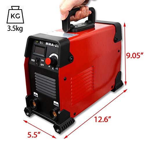 250Amp ARC Welding Machine Dual Voltage 110V/220V - Portable DC Inverter Welder with IGBT Technology & Digital LCD Display (20-250Amp) - Perfect for Home DIY, Auto Repair, Metal Fabrication and Construction Projects
