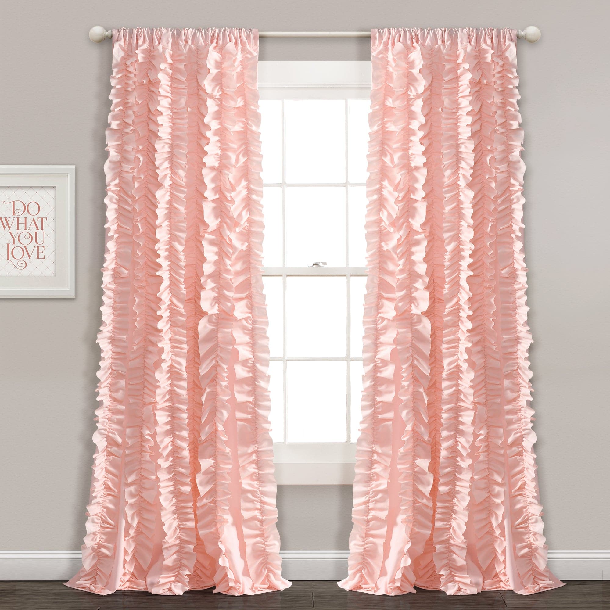 Belle Window Curtains for Living Room & Bedroom - Elegant Sheer Drapes with Blackout Lining - Perfect for Home Decor, Privacy & Light Control