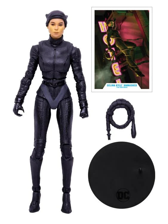 Catwoman Selina Kyle (Unmasked) The Batman DC Multiverse Action Figure by McFarlane Toys - Perfect for Collectors, Cosplay, and DC Comics Displays