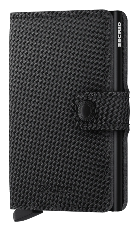 Secrid Mini Wallet Carbon Black - RFID Blocking Slim Card Holder for Men & Women | Perfect for Travel, Everyday Use & Minimalist Lifestyle
