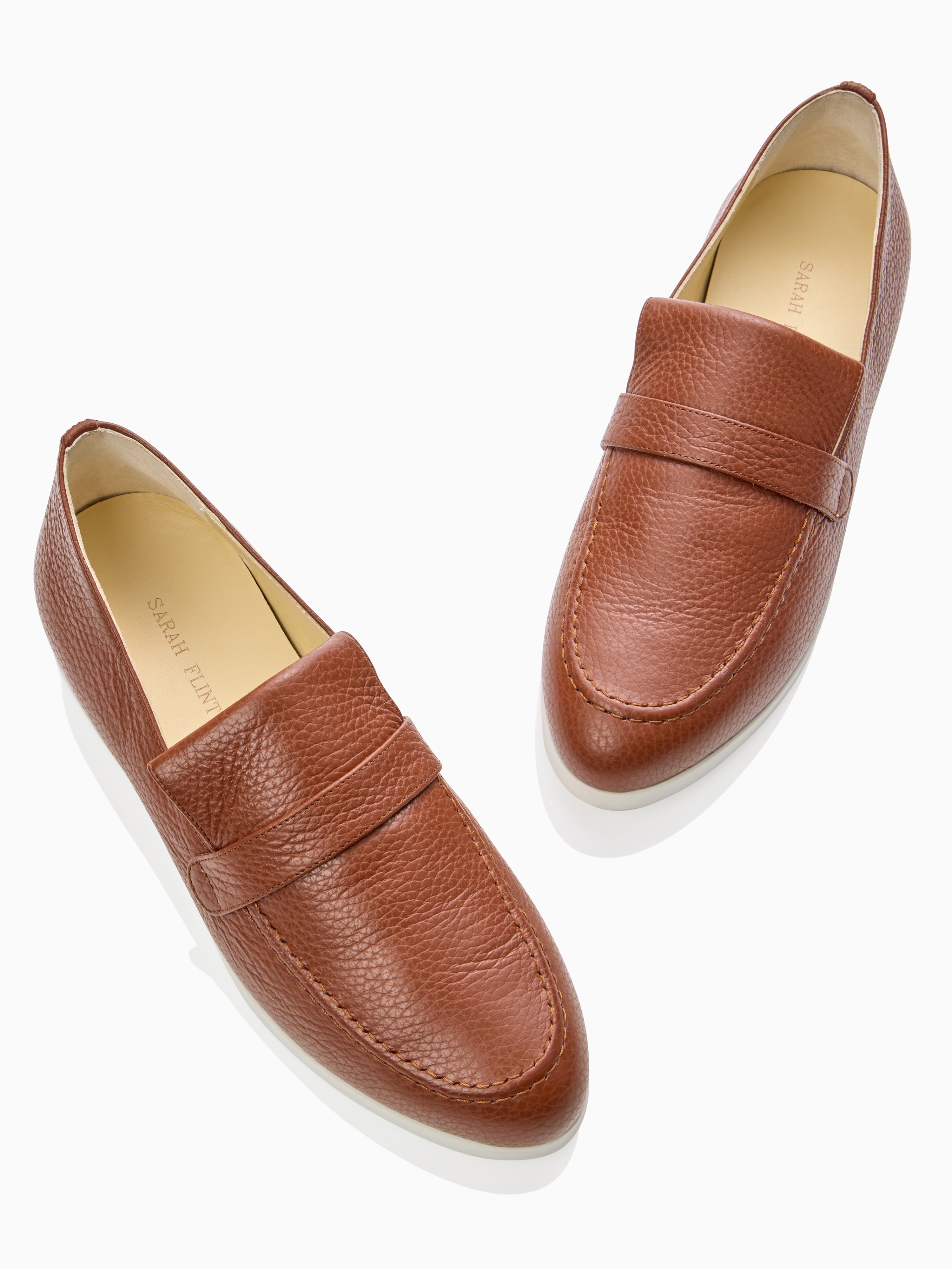 Alysia Women's Sneakers - Saddle Style Pebbled Leather Casual Shoes for Walking, Running & Everyday Comfort