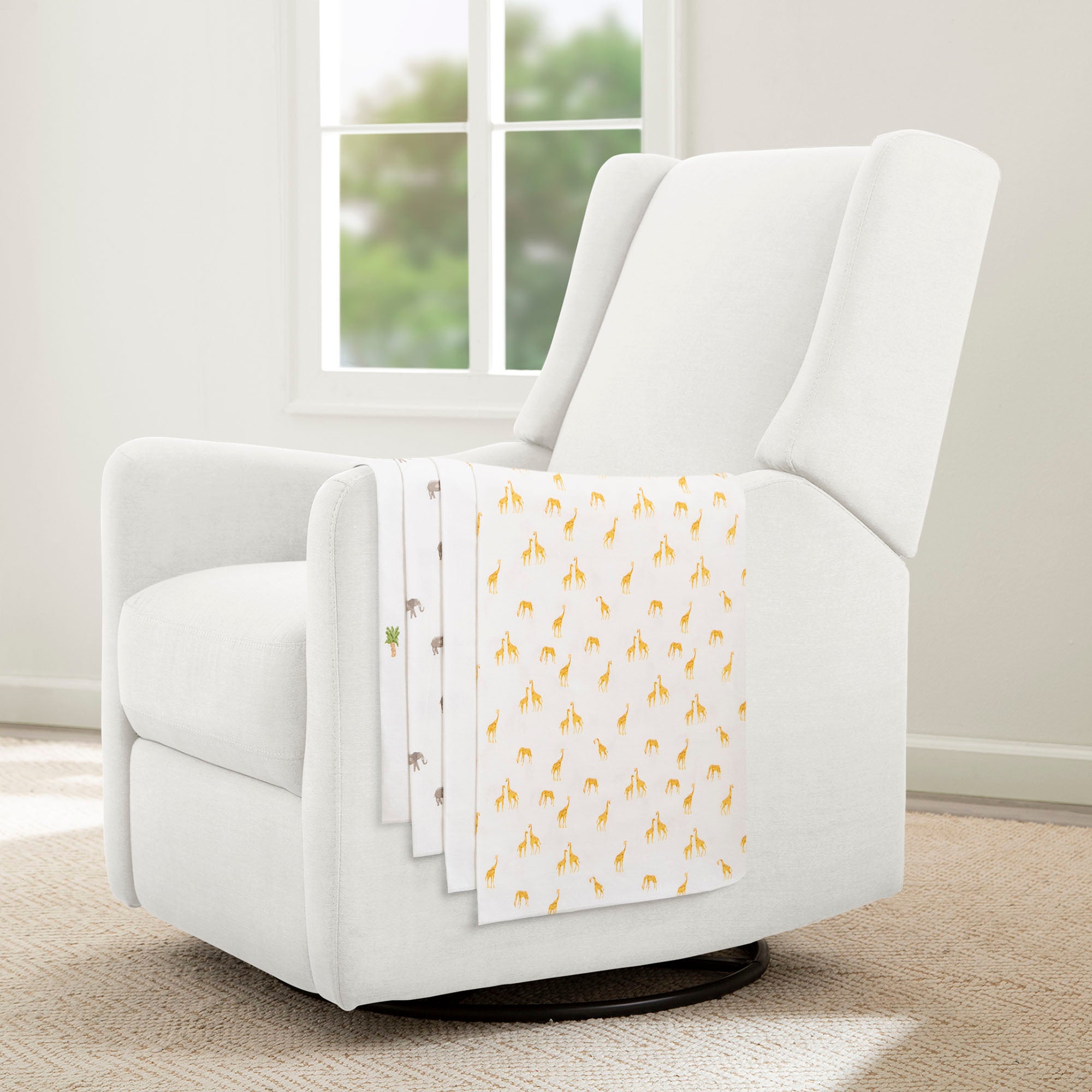 Soft 100% Cotton Flannel Baby Receiving Blankets - 4 Pack for Newborns & Infants - Perfect for Swaddling, Nursing & Cuddling