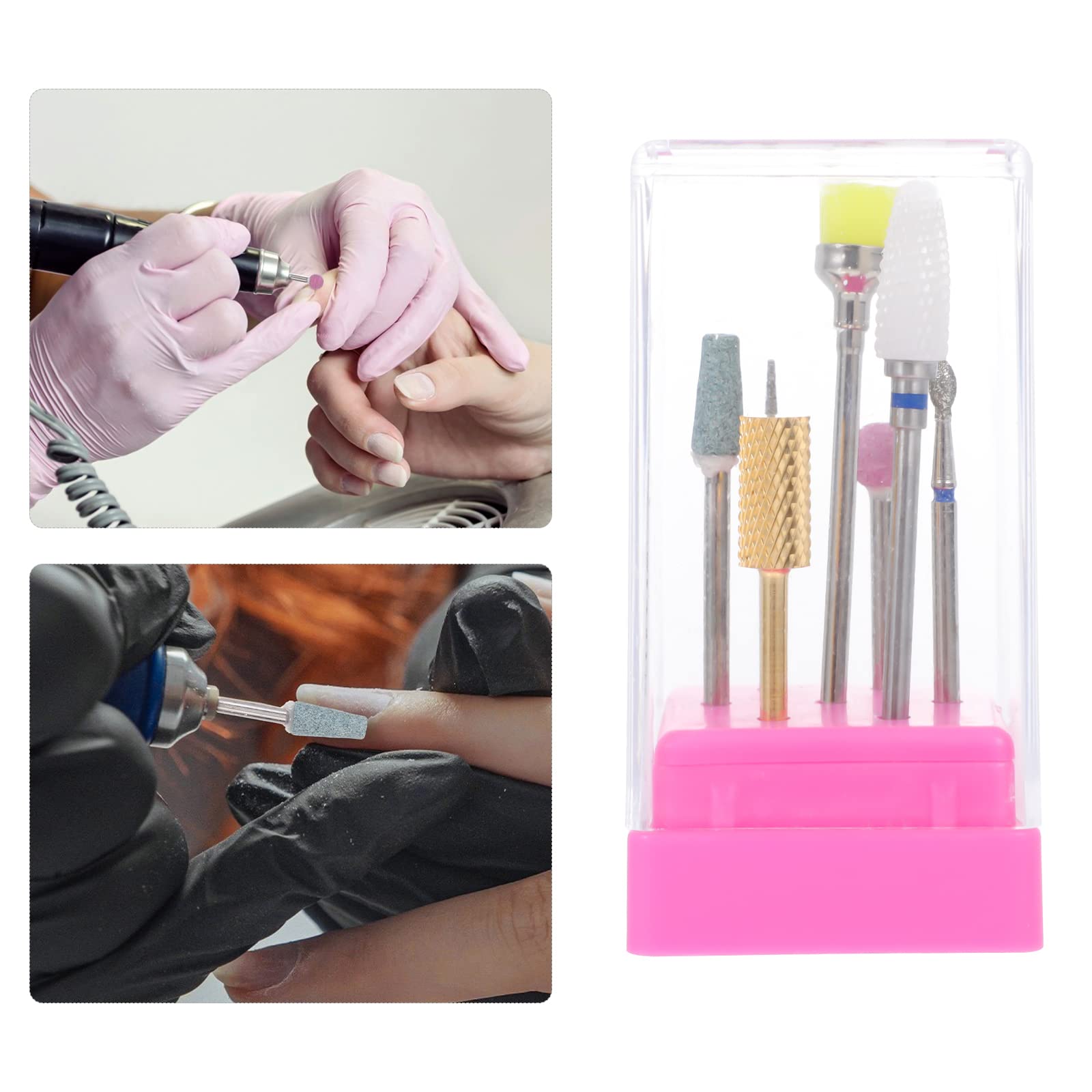 1 Set Professional Tungsten Steel Nail Drill Bits & Diamond Manicure Files Kit – Nail Polisher, Grinder & Exfoliator for Salon & Home Use