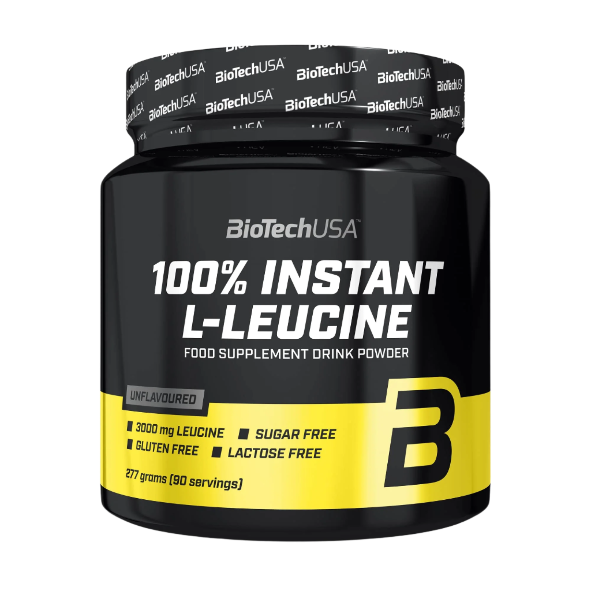 BioTechUSA 100% Pure Instant L-Leucine Powder - 277g (9.77 oz) for Muscle Recovery & Bodybuilding - Perfect for Post-Workout & Fitness Enthusiasts