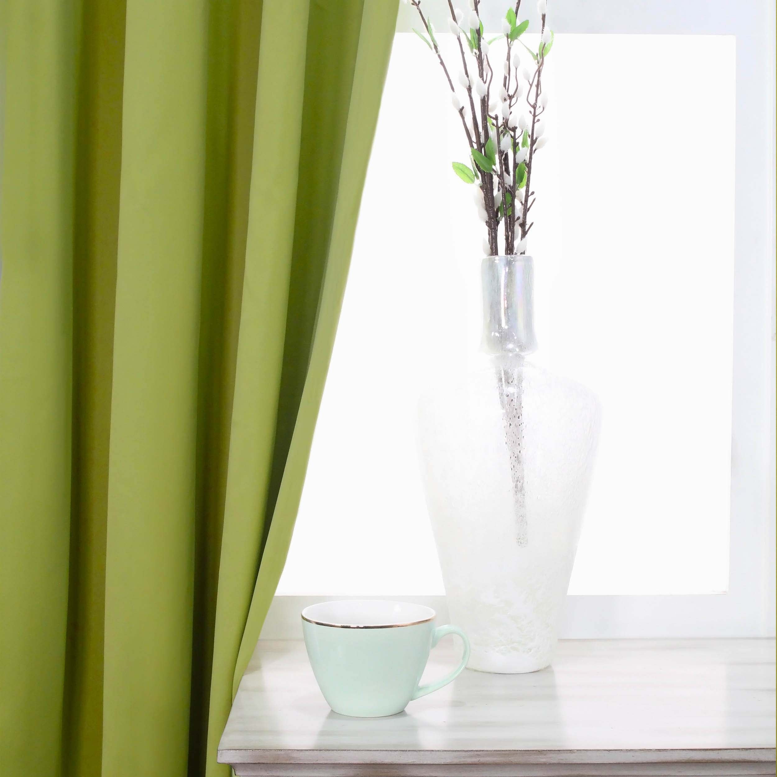 Blackout Curtains with Grommet Top - Solid Classic Modern Window Treatment for Bedroom & Living Room - Noise Reducing & Light Blocking for Better Sleep
