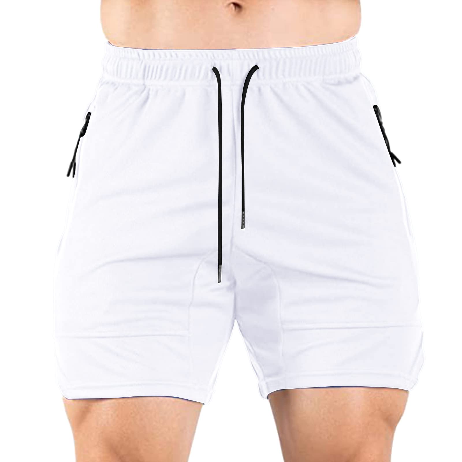 Men's Khaki Shorts - Stretch Elastic Waist Comfortable Casual Shorts for Big & Tall - Perfect for Summer, Travel, and Outdoor Activities DP-89