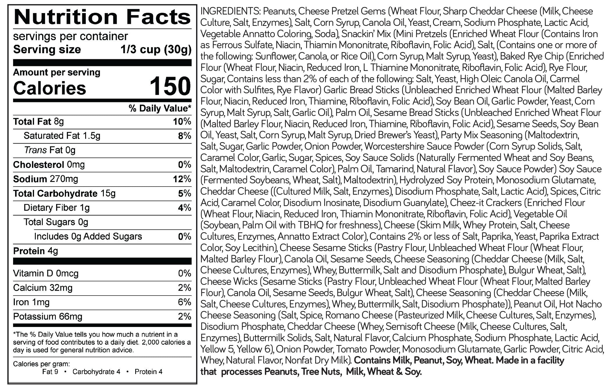 The Big Cheese® Snack Mix - 24 Pack, 2oz Individual Bags | Cheese Flavored Snacks for Parties, School Lunches & On-the-Go | Bulk Snack Pack for Kids & Adults