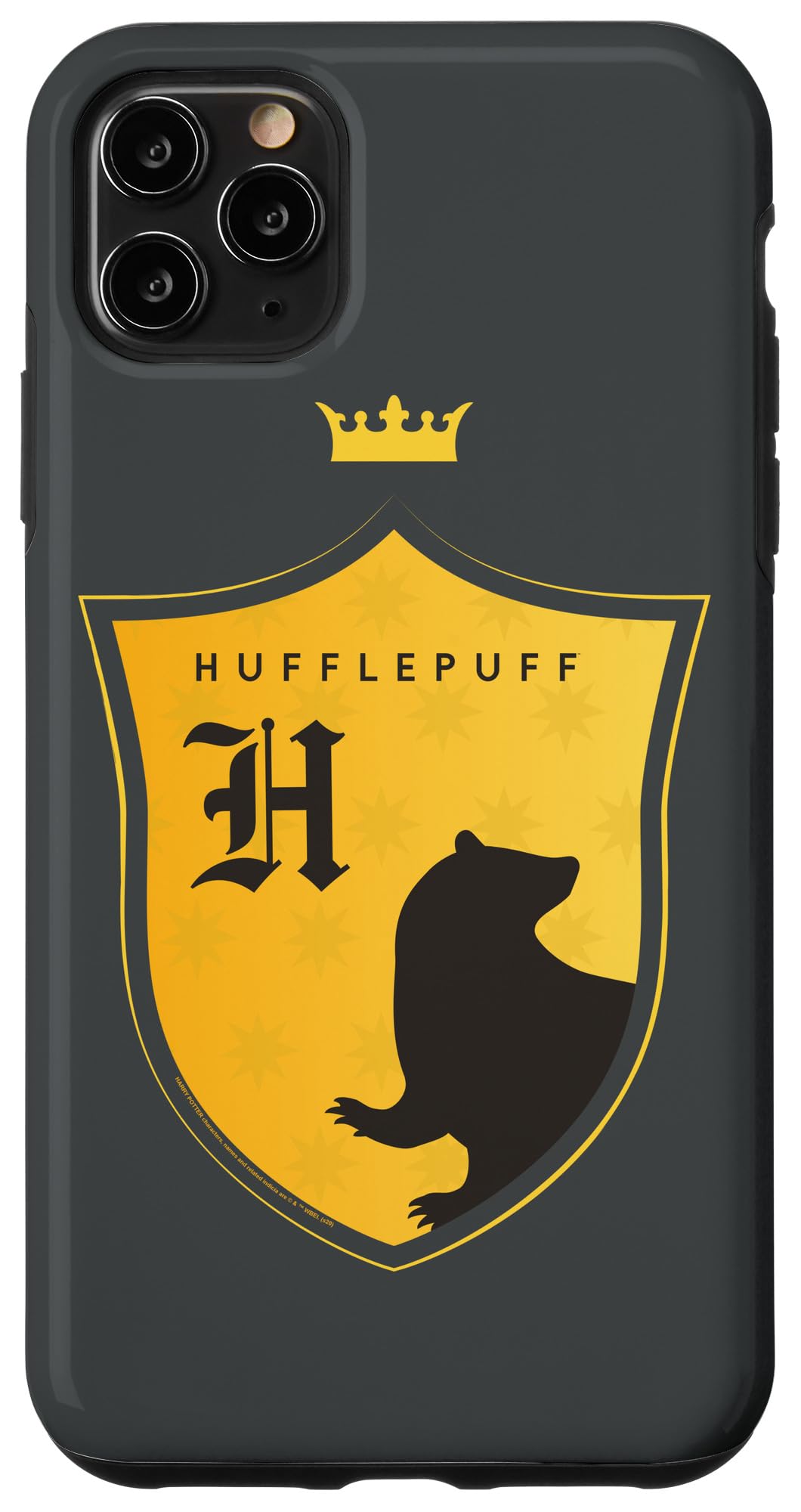 Premium iPhone 11 Pro Max Case - Harry Potter Hufflepuff 'H' Shield Crest Design | Durable Protection | Perfect for Fans & Daily Use | School, Work & Travel Accessory
