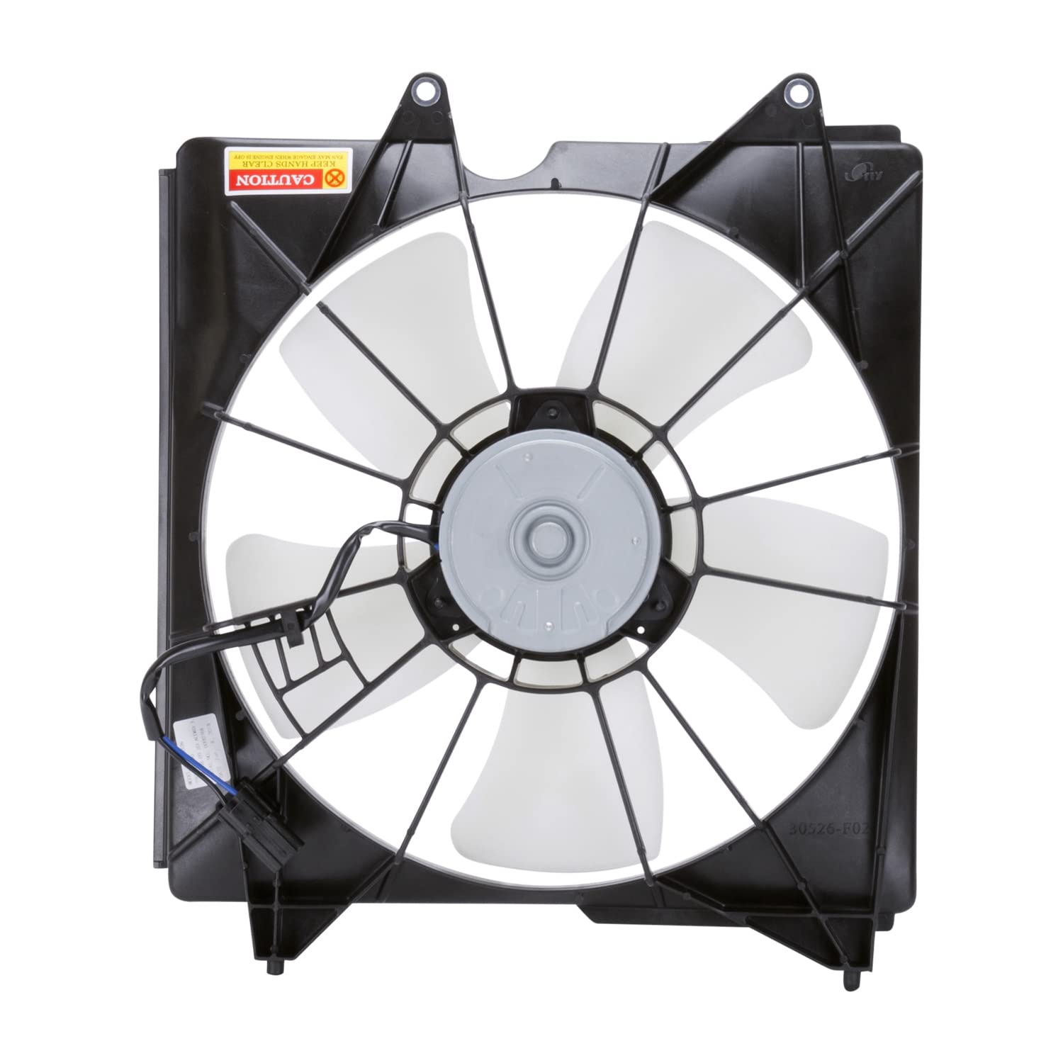 TYC 601190 Cooling Fan Assembly Compatible with 2008-2012 Honda Accord 2.4L 4 Cylinder - Black Replacement Radiator Fan with Motor - Perfect for Engine Overheating Prevention & AC Performance