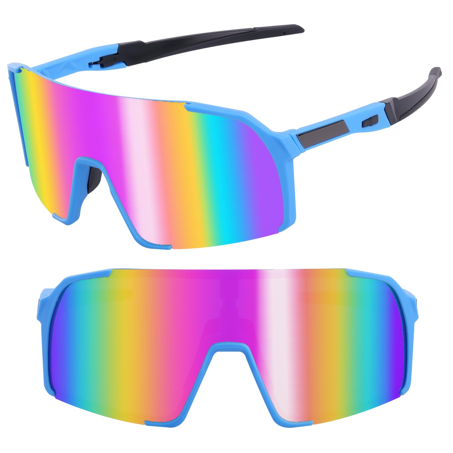 IKSII Polarized Cycling Sunglasses for Men, Women & Youth - UV Protection Sports Glasses for Baseball, Biking, Running & MTB - Perfect for Outdoor Activities & Adventure Sports