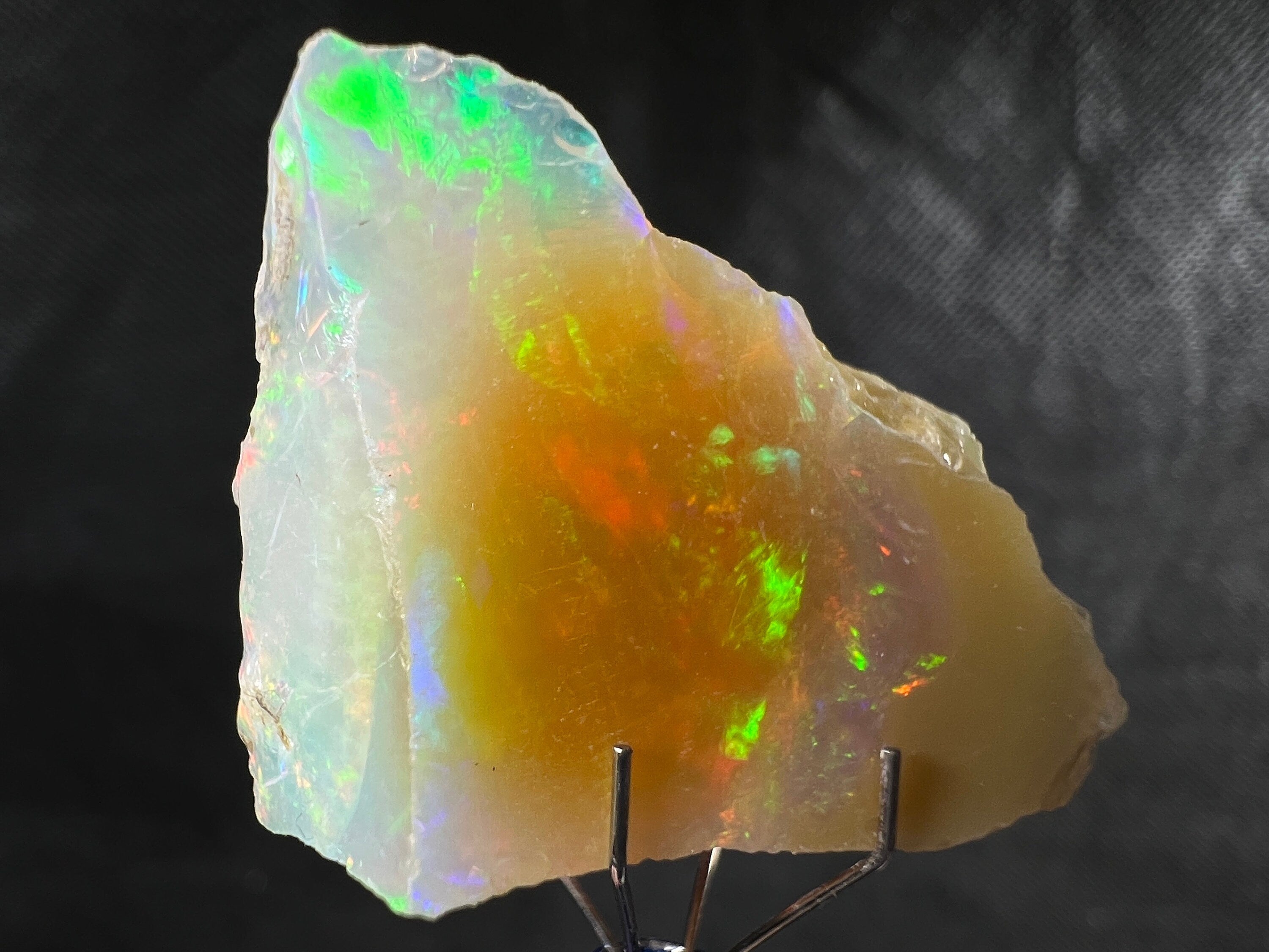 Premium 4A+ Welo Opal Raw Crystal - Certified Cutting Grade Opal for Jewelry Making (50625) - Ideal for Rings, Necklaces & Handcrafted Gemstone Designs