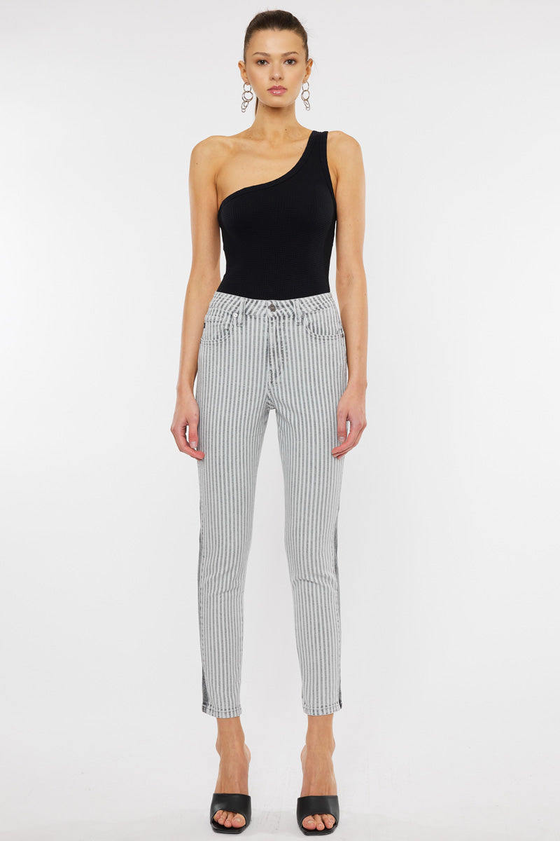 Kristin High Rise Slim Straight Leg Jeans for Women - Stretchy Denim Pants, Comfortable & Flattering Fit - Perfect for Casual Wear, Office & Date Night