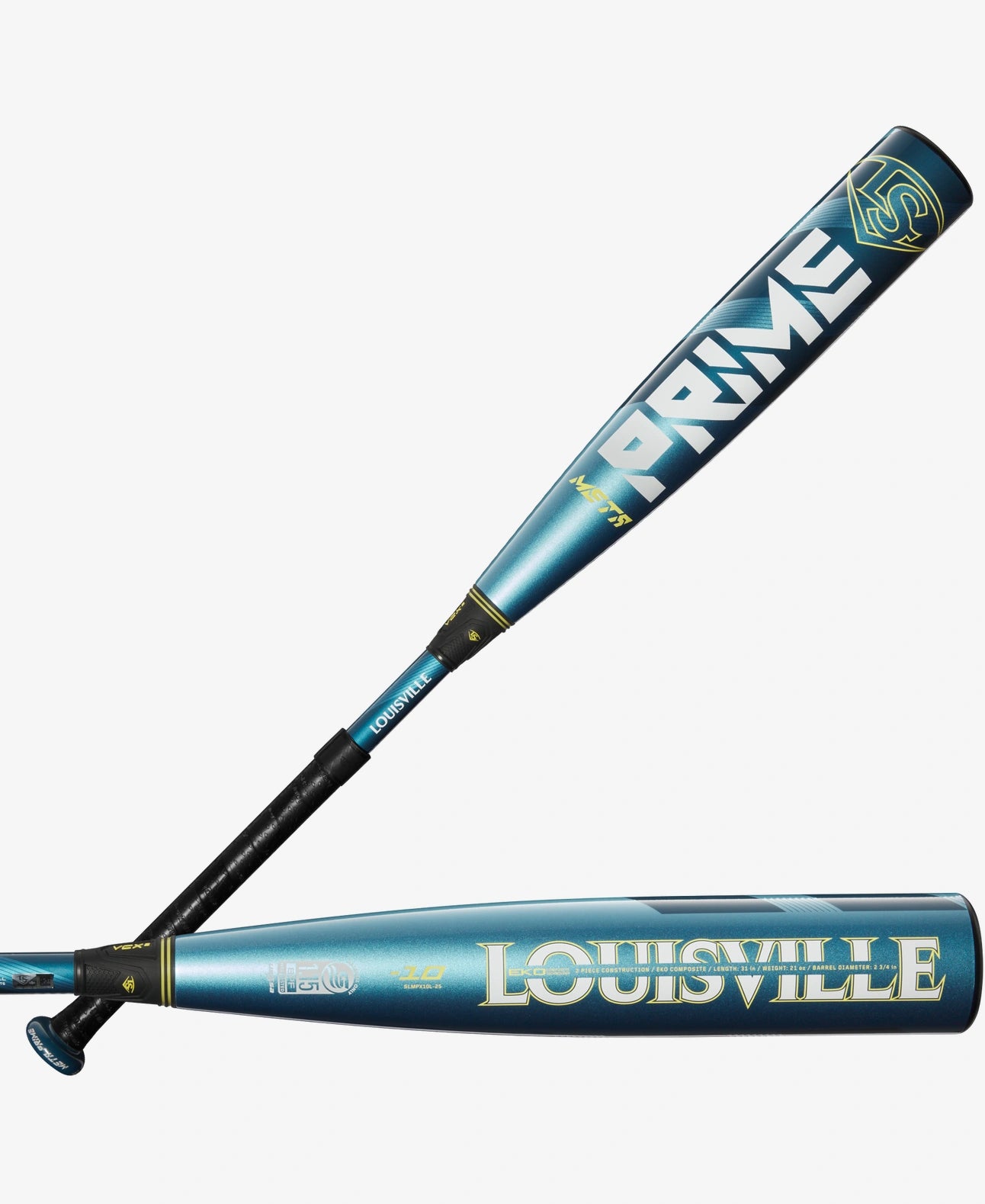 Louisville Slugger 2025 Meta Prime (-10) BBCOR Baseball Bat for High School & College Players - Perfect for Power Hitting & Game Performance