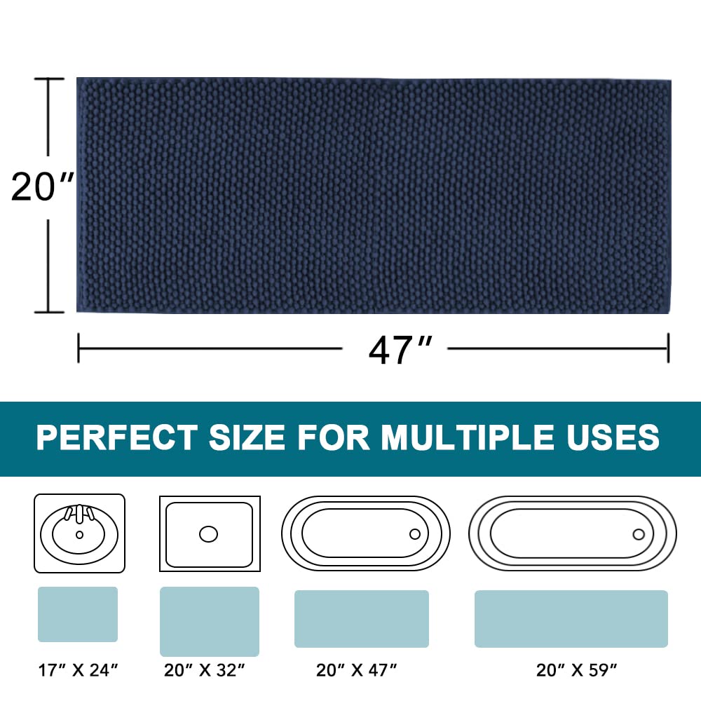 Non-Slip Chenille Bath Mat - Ultra Plush 47