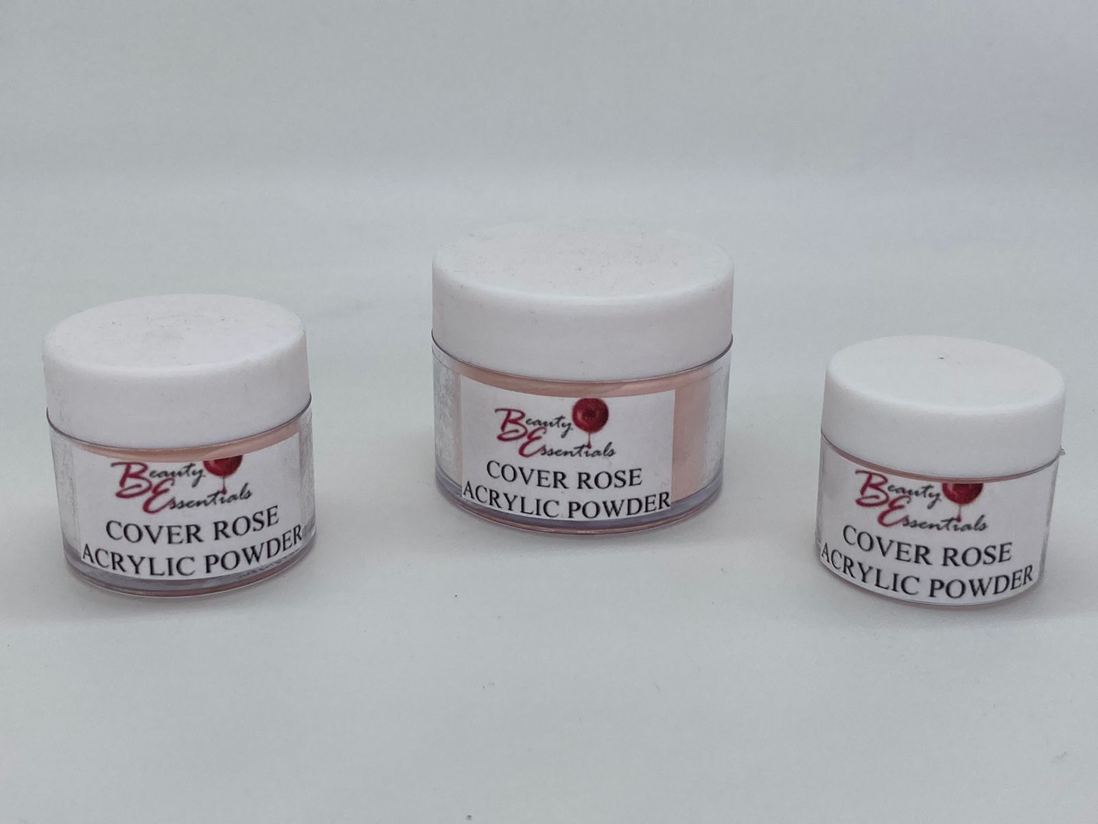 BE ACRYLIC POWDERS 1.7oz - Perfect Rose Color for Nail Art & Acrylic Nail Extensions - Salon Quality DIY Manicure & Nail Design Supplies