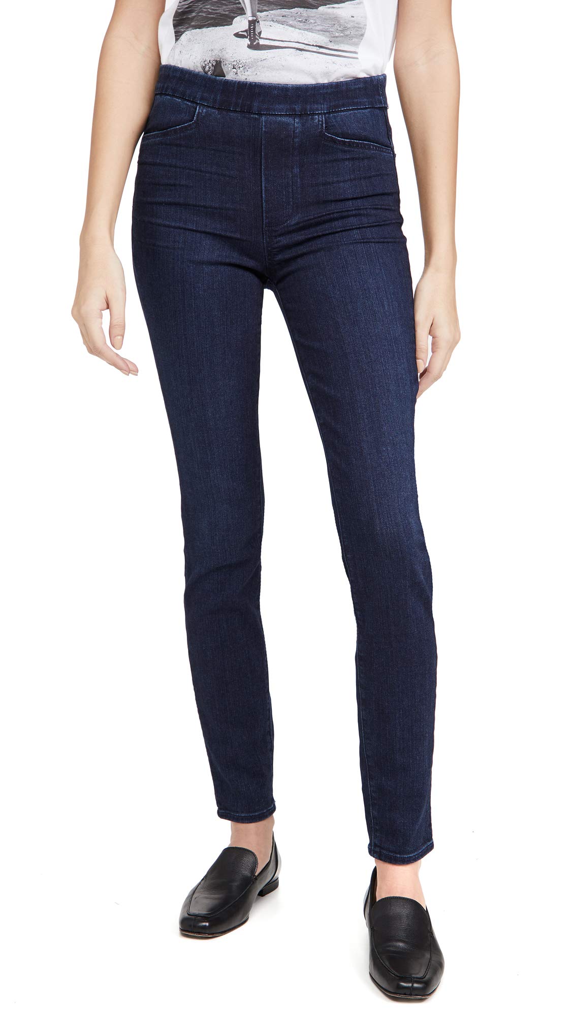 PAIGE Women's Hoxton Transcend High Rise Pull-On Ultra Skinny Jeans | Stretch Denim Pants for Work, Travel & Night Out | Comfortable Slim Fit Ankle Jeans