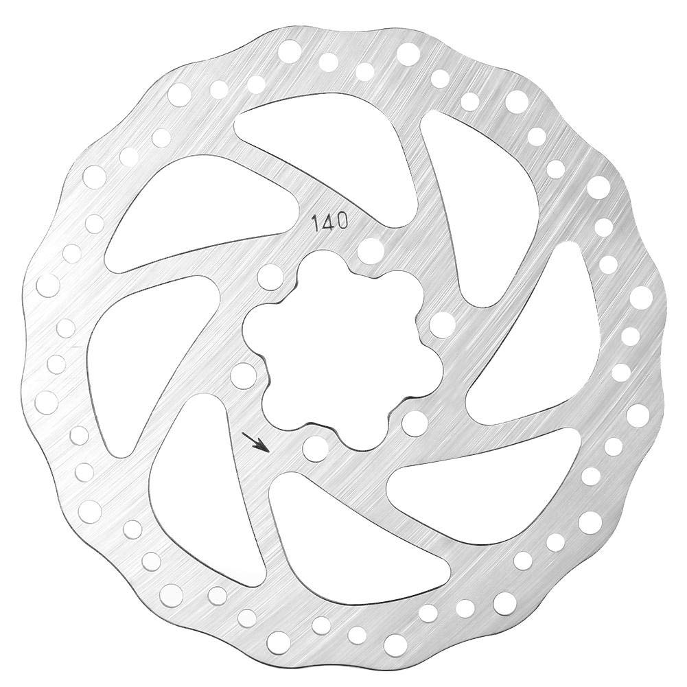 VGEBY 140mm Stainless Steel Bicycle Disc Brake Rotor & Brake Pads - Durable Bike Braking System Replacement Parts for Mountain Bikes & Road Bikes (Perfect for Trail Riding, Commuting & Performance Cycling)
