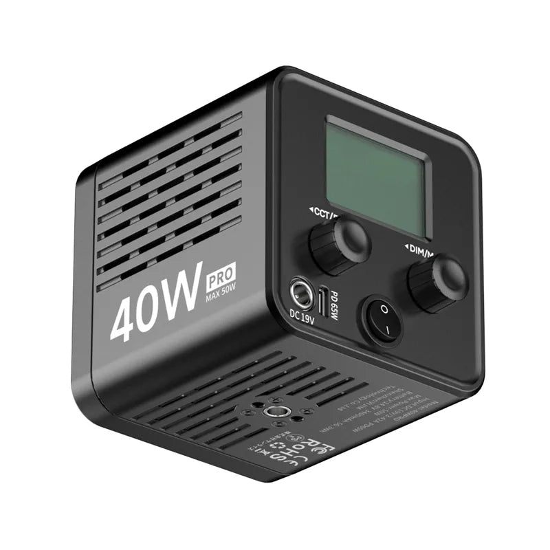 Ulanzi 40W Portable LED Video Light Kit with Adjustable Brightness & Color Temperature - Perfect for YouTube, Vlogging, Photography, and Studio Lighting