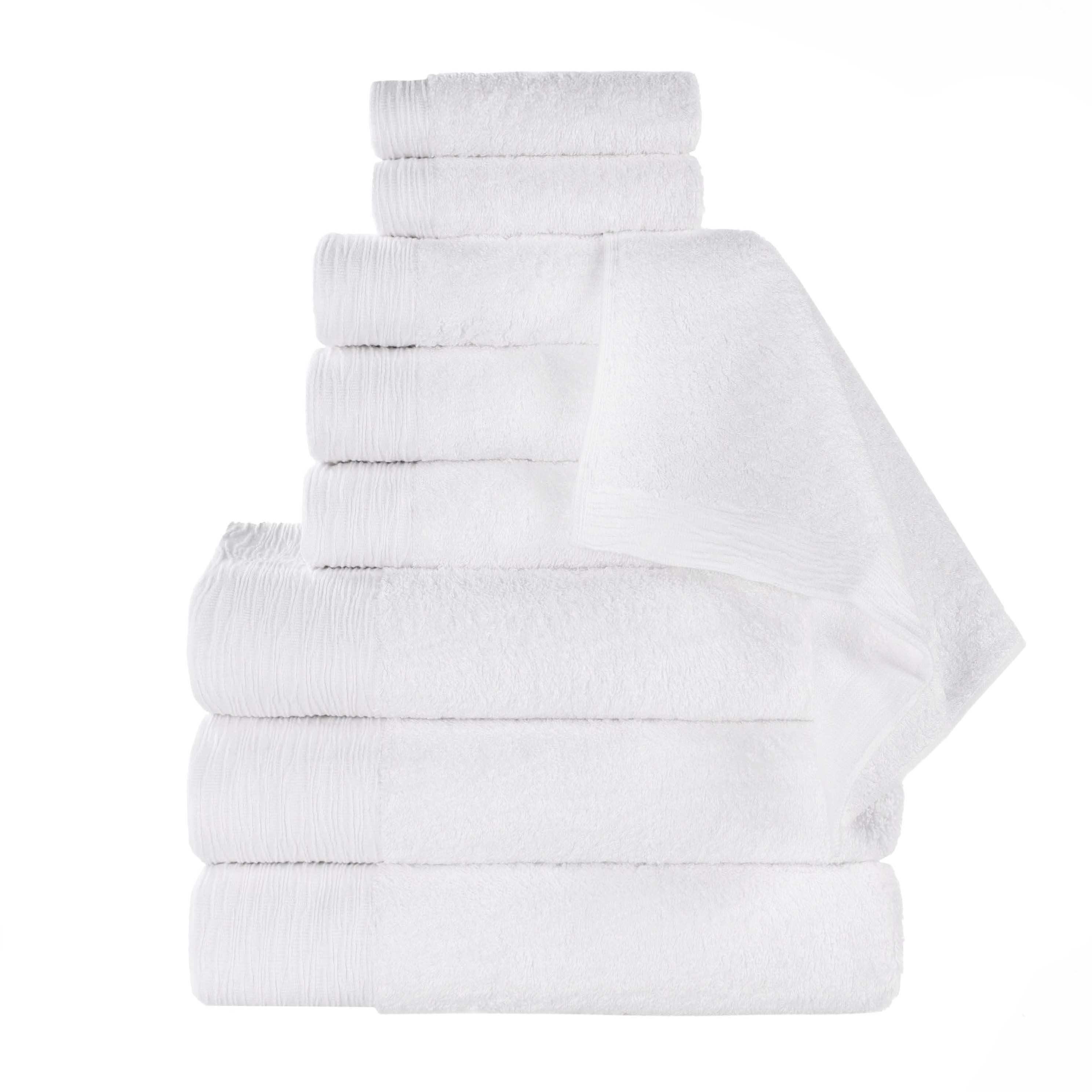 Bamboo Rayon 9-Piece Towel Set - Ultra Soft, Eco-Friendly & Fluffy - Perfect for Bath, Spa & Guest Use