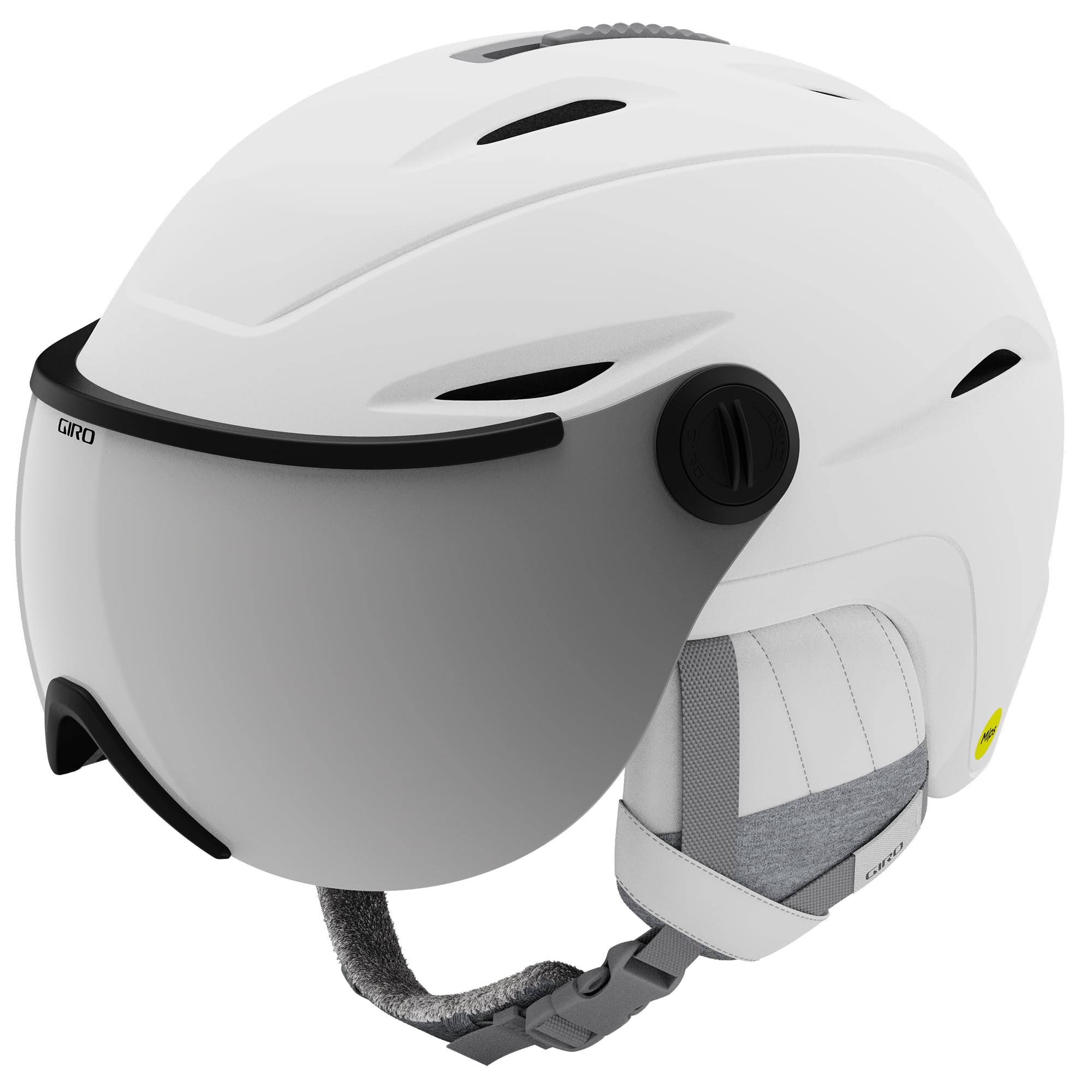 Giro Essence MIPS Women's Snow Helmet - Matte White - Size M (55.5-59cm) - Lightweight & Comfortable Ski Helmet for Women - Perfect for Skiing, Snowboarding & Winter Sports