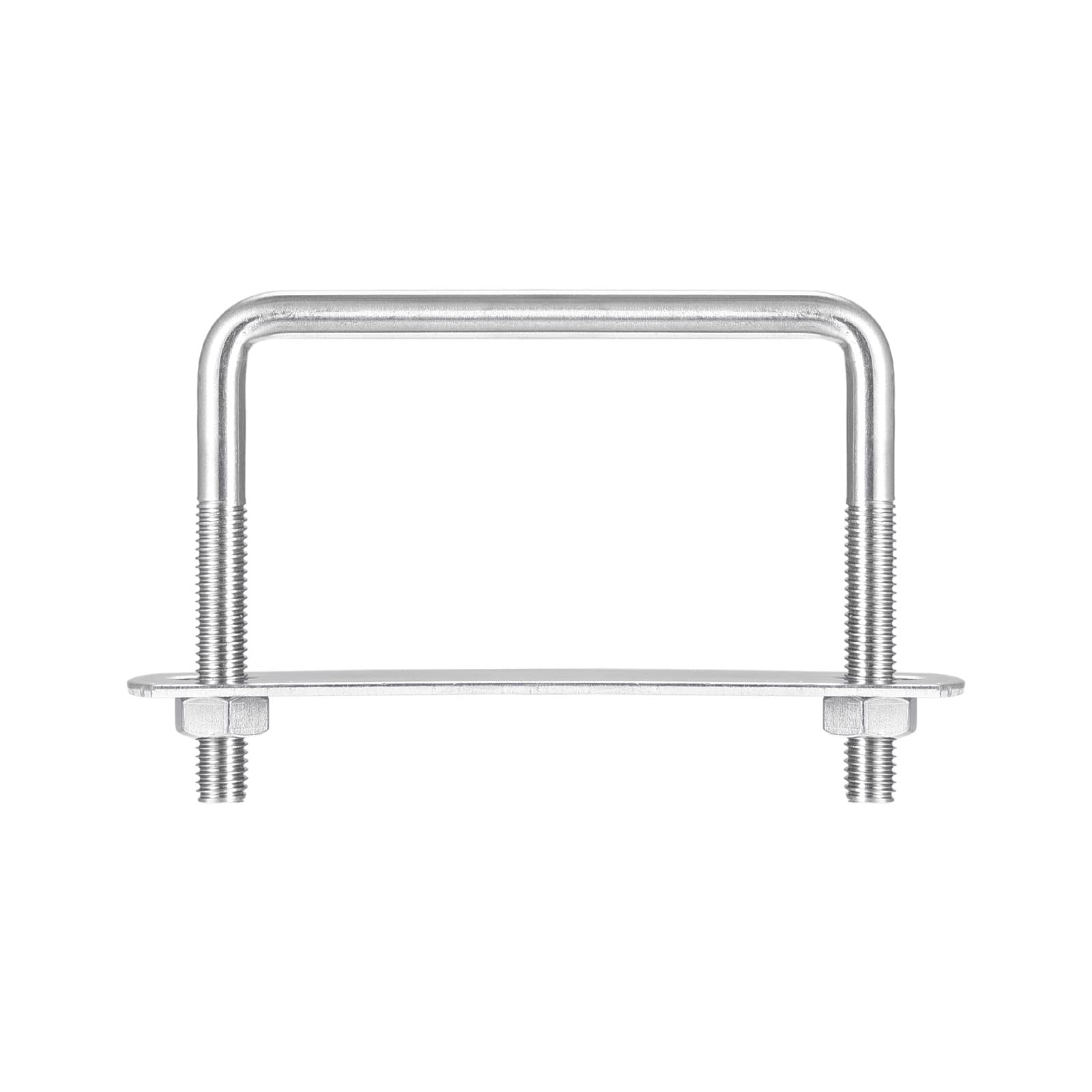**uxcell 3 Sets 304 Stainless Steel M8 Square U-Bolts, 87mm (3.43