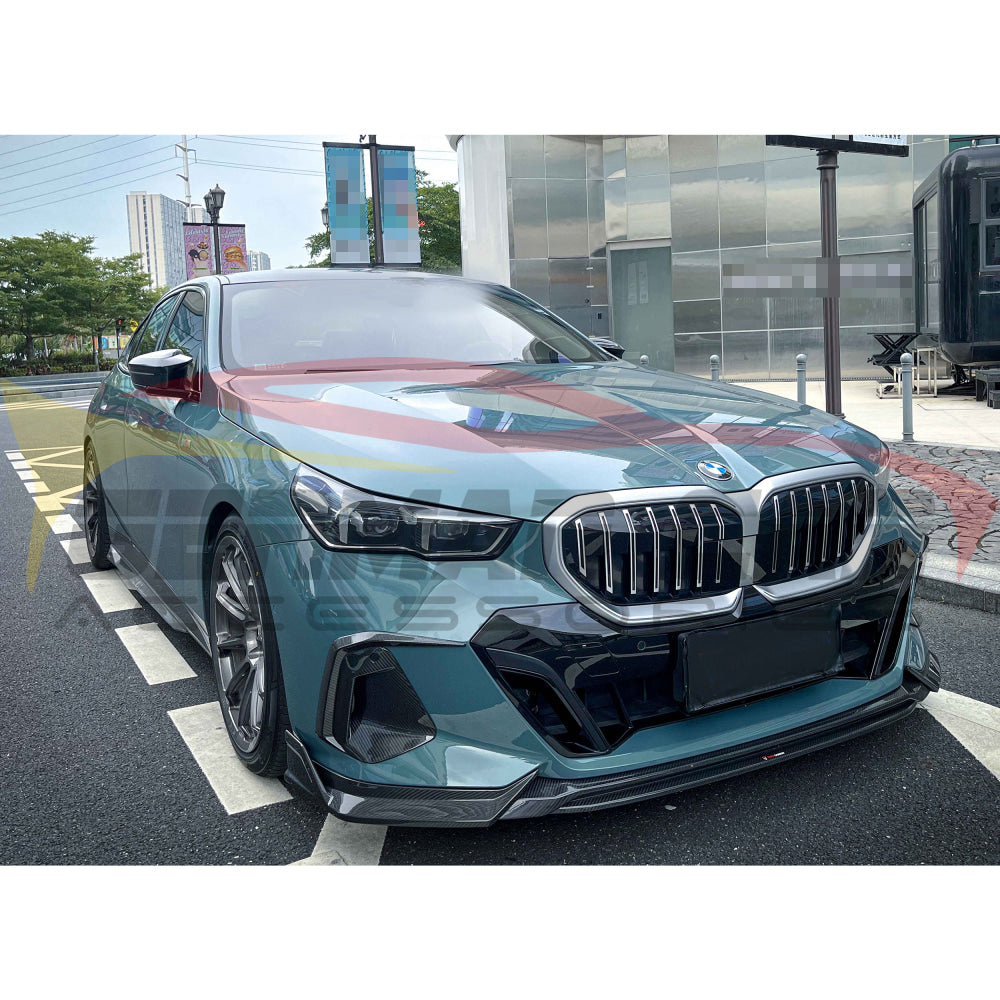 2024 BMW 5 Series G60 Carbon Fiber Front Lip Spoiler - Aerodynamic Body Kit for Enhanced Style & Performance | Perfect for Car Enthusiasts & Street Racing