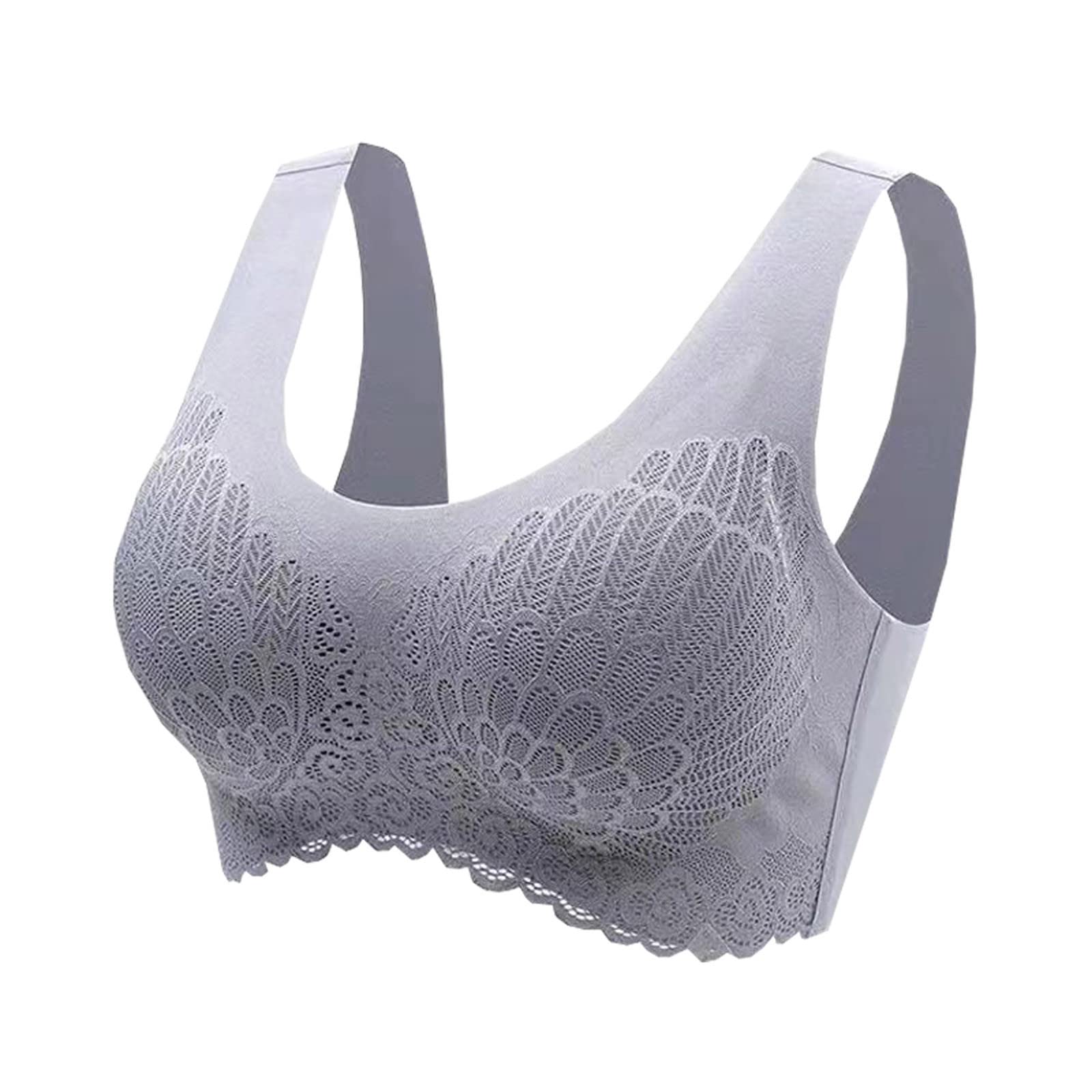 Women's White Sports Bra - Breathable Ribbed Bralette for Running, Yoga, Gym & Lounge Wear - Comfortable Sleep & Activewear Top