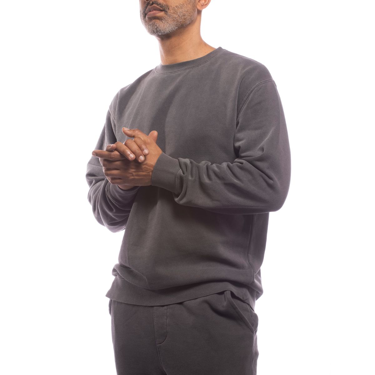 Eco-Friendly Upcycled Black Crewneck Sweatshirt for Men & Women - Sustainable Fashion for Casual Wear & Street Style
