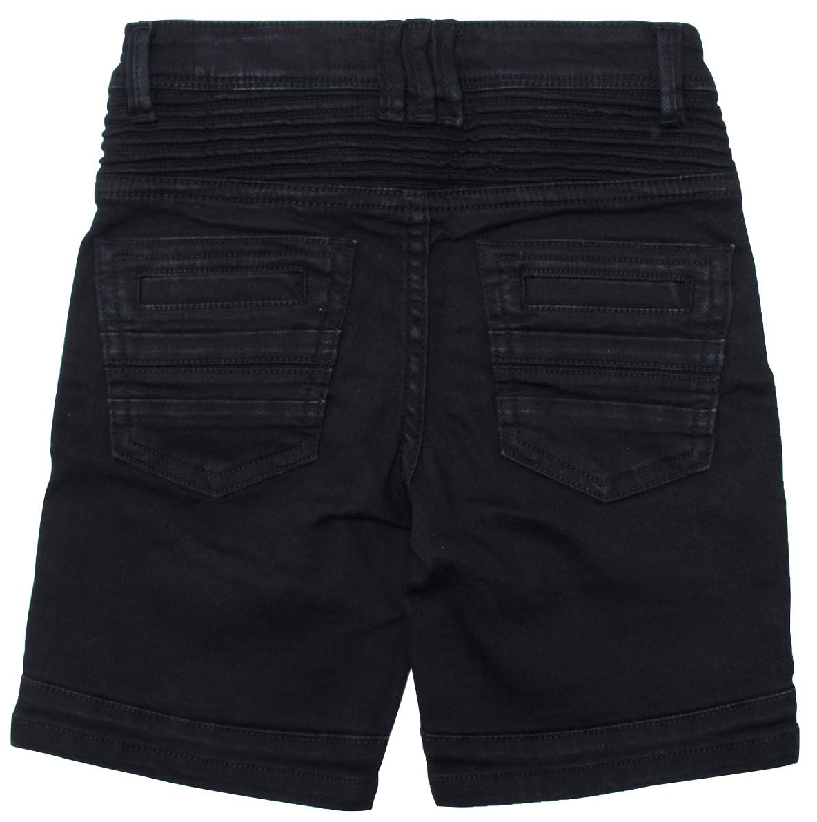 X-Ray Boys' Distressed Denim Shorts - Stretch Elastic Waist Ripped Biker Moto Style for Toddlers | Perfect for Summer Playdates & Outdoor Adventures