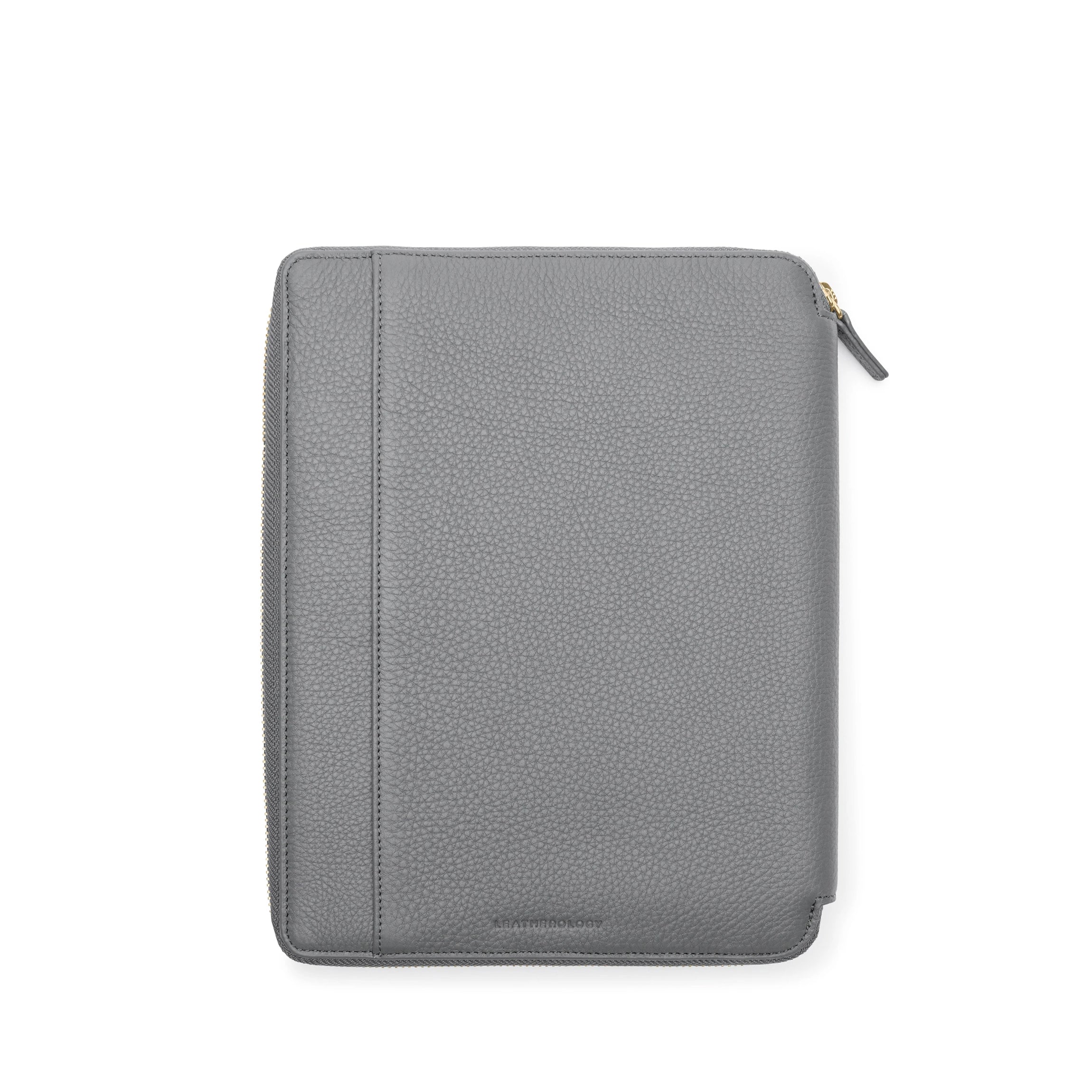 Premium B5 Composition Notebook with Zipper Closure - Lined Pages for School, Office & Journaling - Durable Smoke Gray Cover for Note Taking, Writing & Organizing