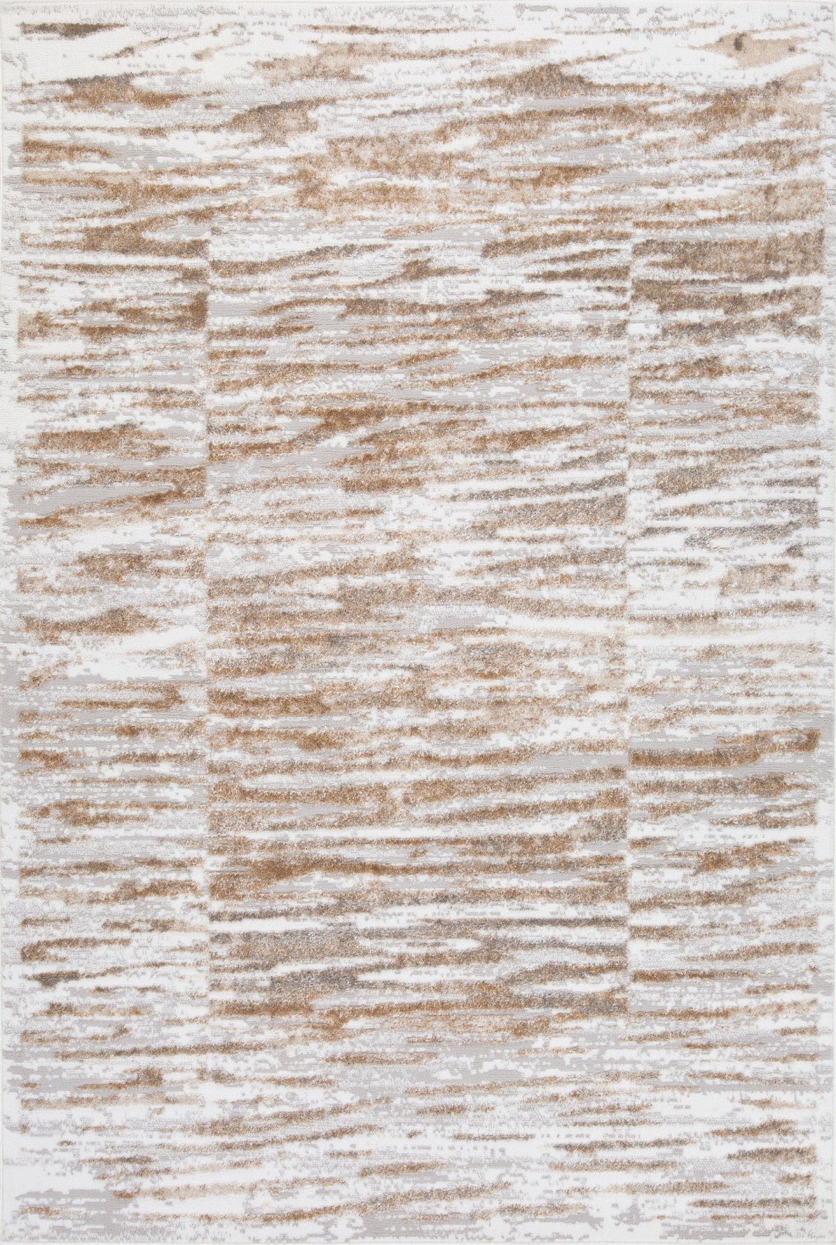 5' x 8' Soft Area Rug - Grey Cream Beige Ombre - Non-Slip Living Room Bedroom Rug for Home Decor
