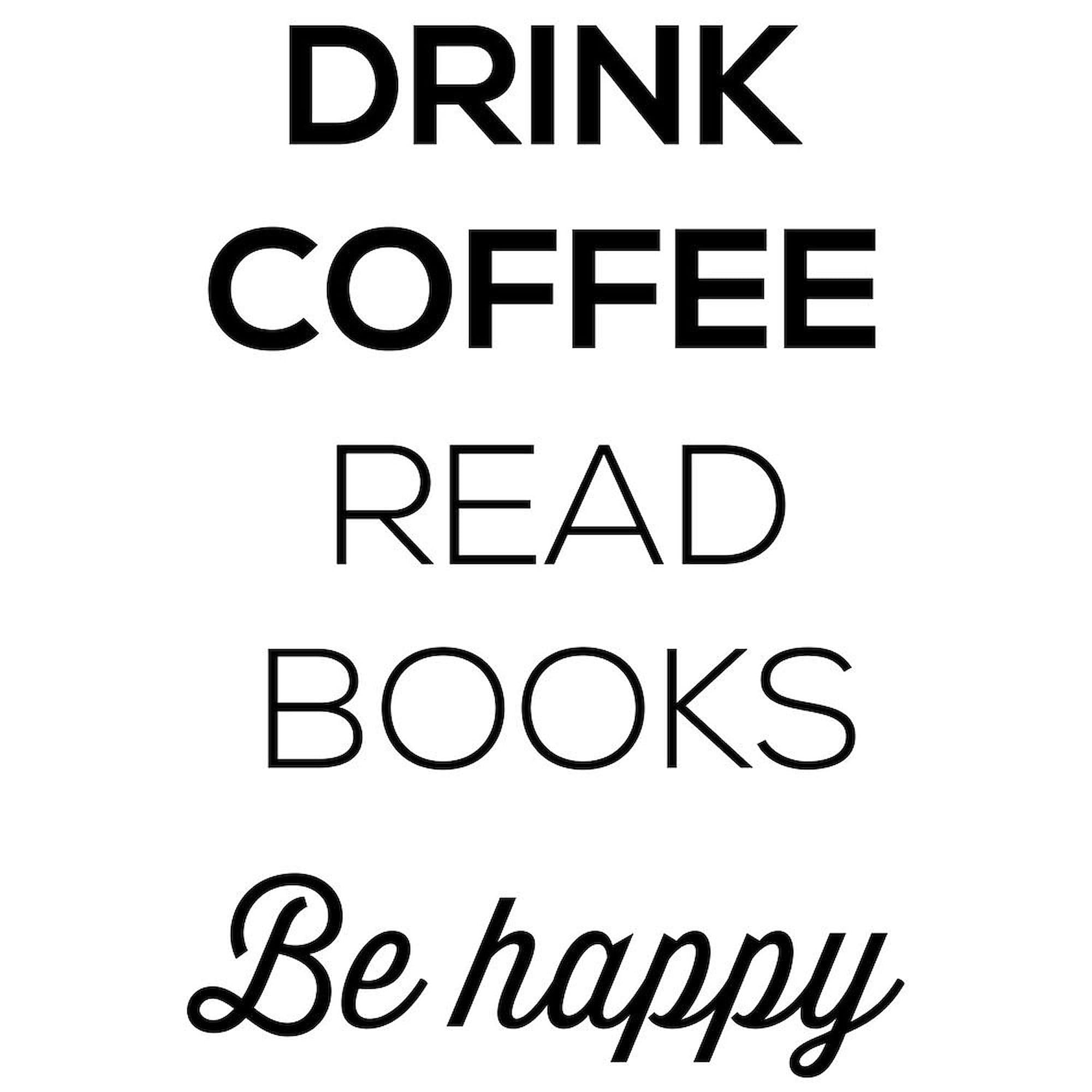 20 oz Insulated Stainless Steel Coffee Tumbler - Drink Coffee Read Books Be Happy Travel Mug | Perfect for Office, Commuting & Outdoor Adventures | CafePress