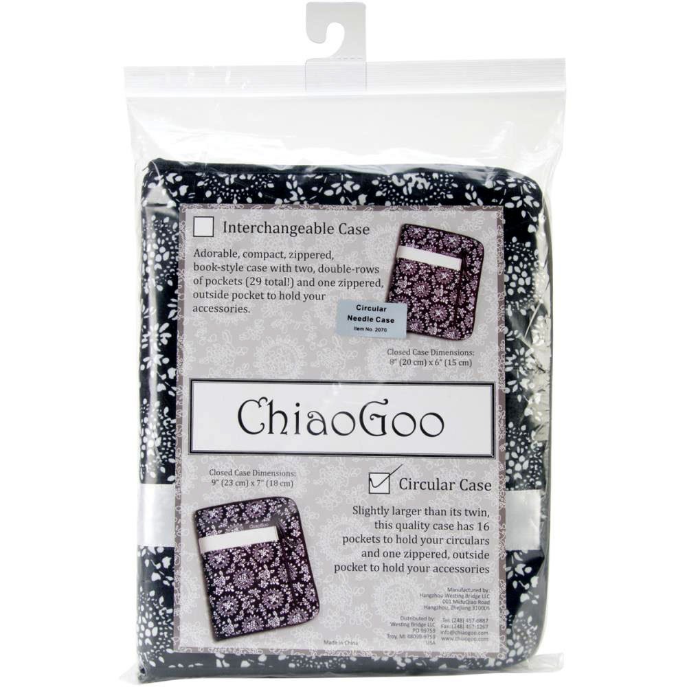 ChiaoGoo Circular Knitting Needles Case 2070 - Durable Storage Organizer for Knitting Projects | Perfect for Travel, Home & Craft Room Organization