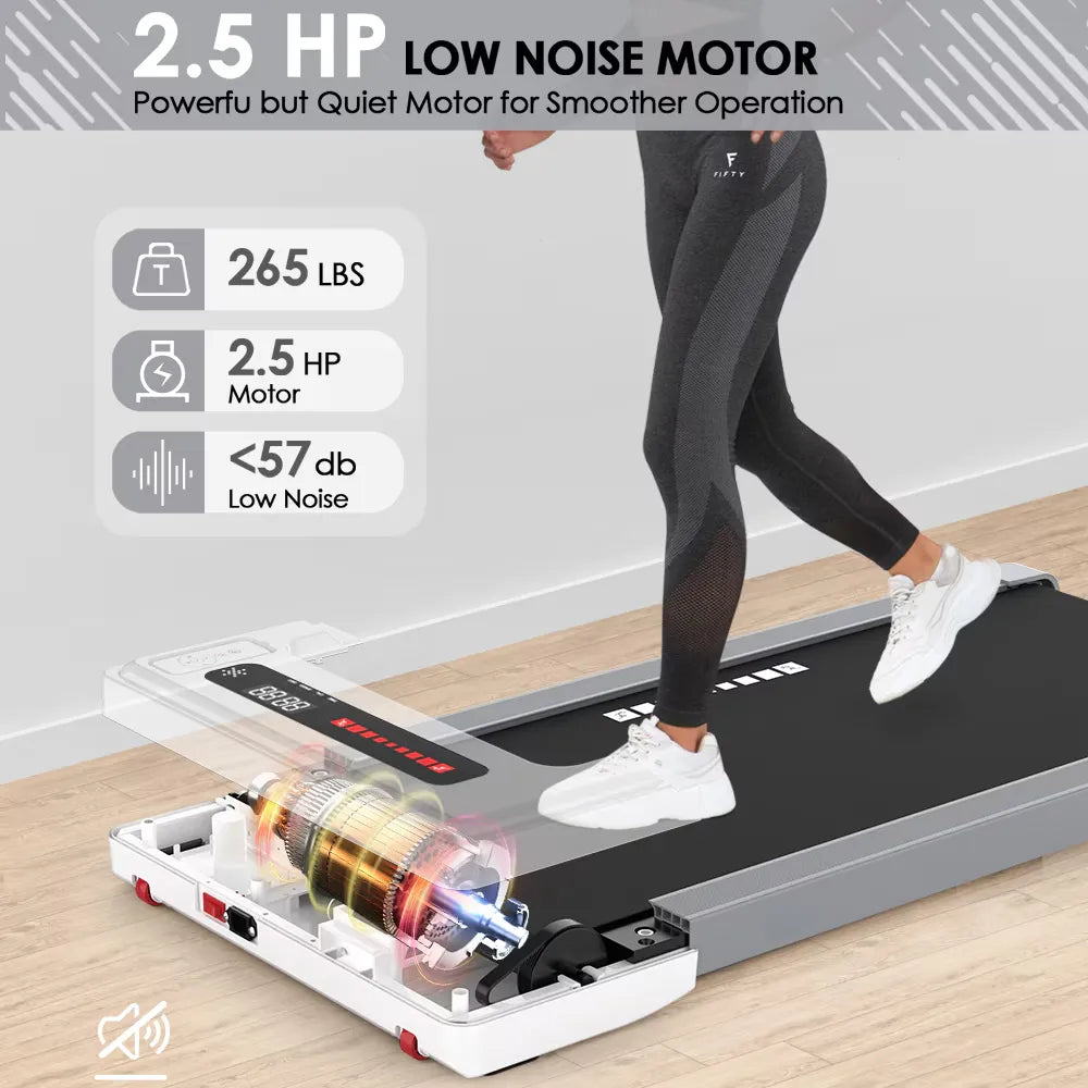 Portable Mini Treadmill for Home & Office - Compact Folding Electric Walking Machine with LCD Display - Perfect for Small Spaces, Apartment Workouts & Under Desk Exercise