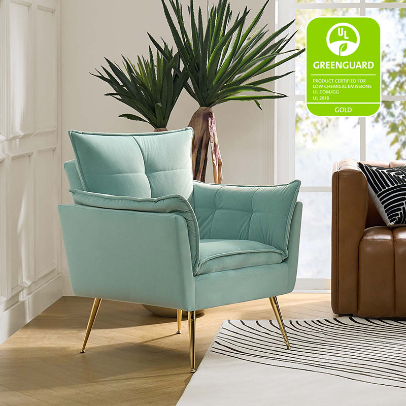 Jaxon Plush Armchair - Ultra Soft Comfortable Lounge Chair for Living Room, Bedroom, or Office - Perfect for Relaxing, Reading & Napping