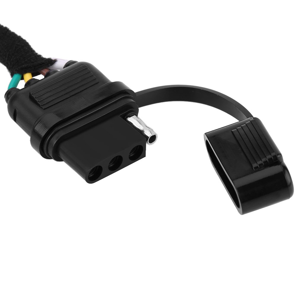 6-24V 7 to 4 Pin Trailer Plug Adapter Converter - Heavy Duty Weatherproof 7-Pin Socket to 4-Pin Round Blade Connector for Caravan, RV, Boat & Towbar - Perfect for Towing, Camping & Outdoor Adventures